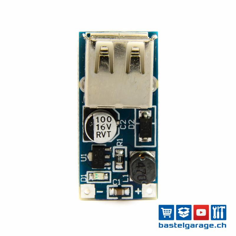 FIXI USB-Booster-Kabel 5V Step bis 9V 12V Spannungswandler 1A Step-Up-Anzeige 