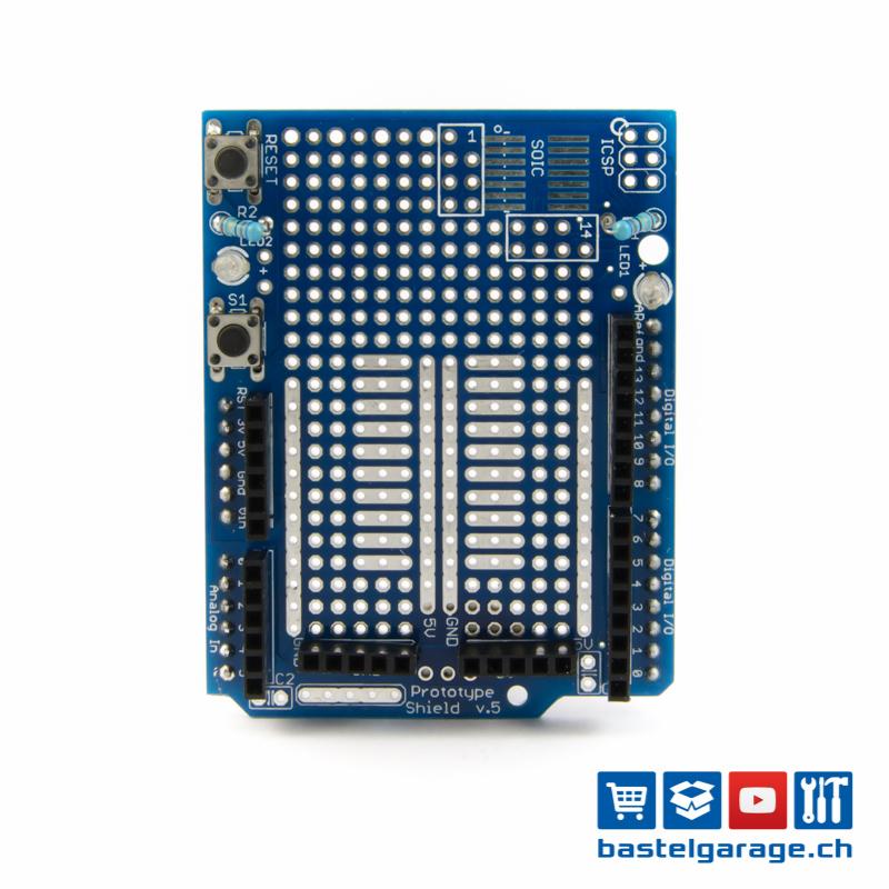 Prototype Shield V5 für Arduino UNO Bastelgarage Elektronik Online Shop