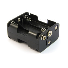 Battery compartment / battery holder 6 x AA with 9V plug connection