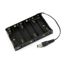 Batteriefach / Batteriehalter 6xAA mit Stecker für Arduino