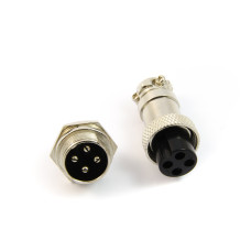GX16-4P connector with built-in plug 16mm