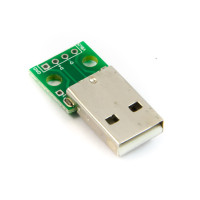 USB 2.0 A Stecker Breakout Board 4P