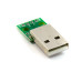 USB 2.0 A Male Breakout Board 4P