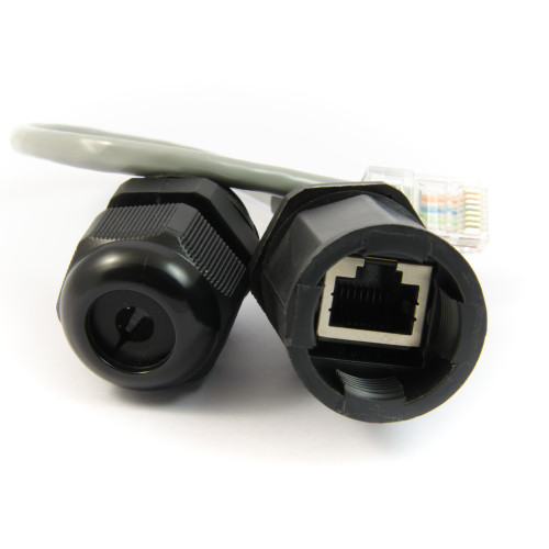 Wasserdichte RJ45 CAT Steckverbinder & Kabel: Wasserdichte Kabelverschraubung (I