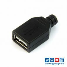 USB Typ A Buchse mit Lötkontakt