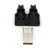 USB Type A plug with solder contact
