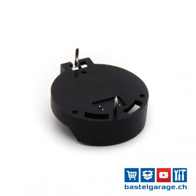 Saim Button Batteriehalter Black Wire Blei 2x3V CR2032-Knopfzelle Knopfbatterie-Kasten 8Pcs