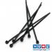 Schwarze 3x100mm Nylon Kabelbinder 100 Stück