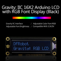 Affichage LCD Gravity 16x2 I2C avec rétroéclairage RGB
