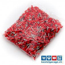 E1508 Aderendhülsen Rot 1.5mm² 1000 Stk. isoliert