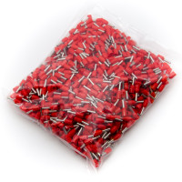 E1508 Aderendhülsen Rot 1.5mm² 1000 Stk. isoliert