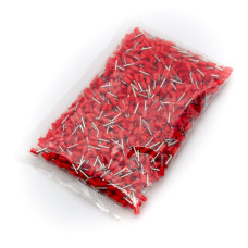E0508 Ferrules Red 0.50mm² 1000 pcs. insulated