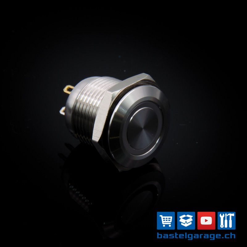 16mm 12V KFZ Einbauschalter Drucktaster Taster Druckschalter LED 16mm 12V KFZ Einbauschalter Drucktaster Taster Druckschalter LED