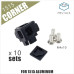 10 Pieces 3-Sided Corner Connectors for 1515 Aluminum Profile M5Stack