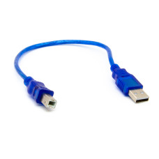 USB-Kabel 2.0 A-B 30cm Blau