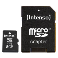 8GB MicroSDHC Card Speicherkarte Class 10 inkl. SD Adapter