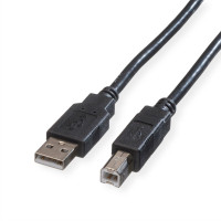 USB 2.0 Kabel Typ A-B schwarz 3m