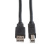USB 2.0 Kabel Typ A-B schwarz 3m