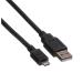0.8m Micro USB 2.0 Kabel schwarz