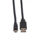 0.8m Mini USB 2.0 Cable Black