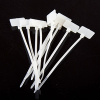 Nylon cable ties with labeling area 10pcs