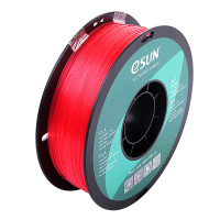 Filamento trasparente rosso PLA 1,75 mm 1Kg eSun