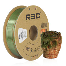 eSilk Magic-PLA Bronze-Orange Filament 1.75mm 1Kg R3D 