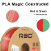eSilk Magic-PLA Filament Rouge-Vert 1.75mm 1Kg R3D
