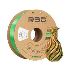 eSilk Magic-PLA Green-Orange Filament 1.75mm 1Kg R3D