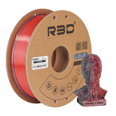 eSilk Magic-PLA Schwarz-Rot Filament 1.75mm 1Kg R3D