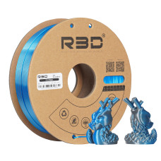 eSilk Magic-PLA Schwarz-Blau Filament 1.75mm 1Kg R3D 