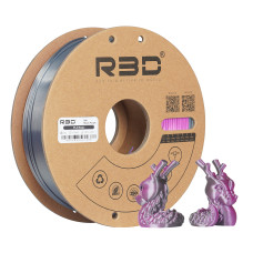 eSilk Magic-PLA Schwarz-Purple Filament 1.75mm 1Kg R3D 
