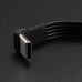 USB Type C Cable Angled Male to Female