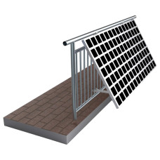 Cella solare Supporto solare per balcone Impianto di energia regolabile universale