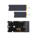 PCIe auf M.2 SSD Adapter mit Kühler (E) für Raspberry Pi 5 PCIe auf M.2 SSD Adapter mit Kühler (E) für Raspberry Pi 5