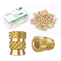 M4×8mm Gewindeeinsätze Messing Heat Insert 50Stk M4×8mm Gewindeeinsätze Messing Heat Insert 50Stk